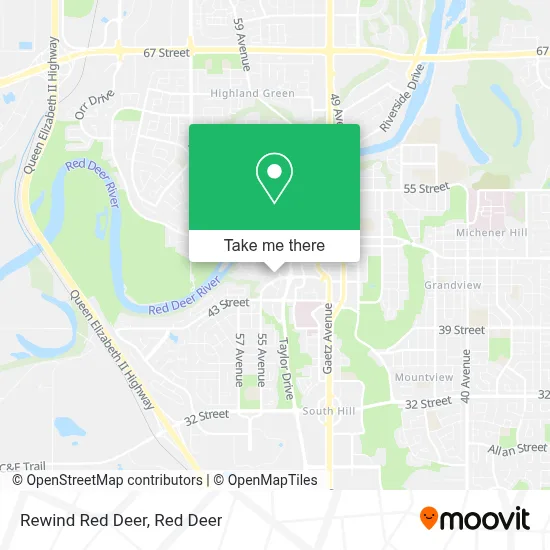 Rewind Red Deer map