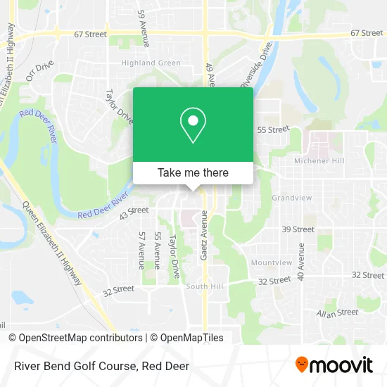 River Bend Golf Course map