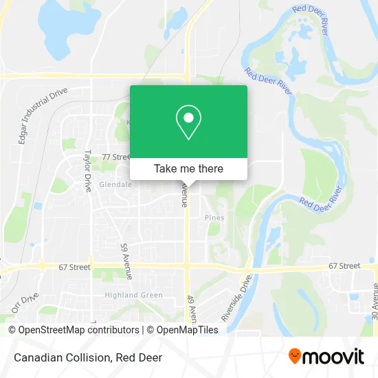 Canadian Collision map