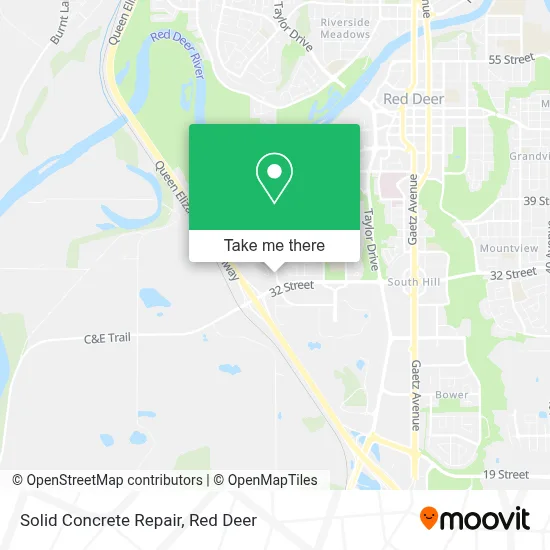 Solid Concrete Repair map