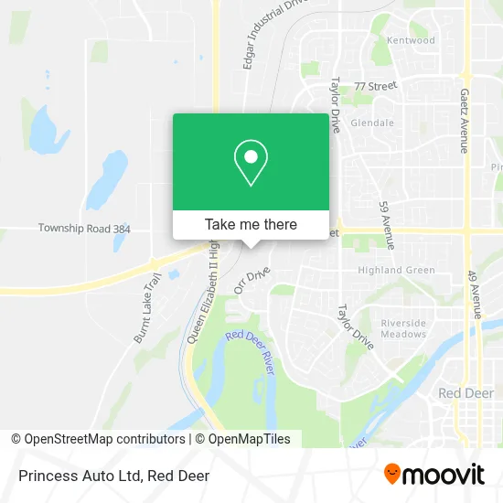 Princess Auto Ltd map