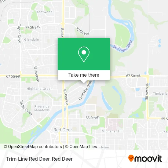 Trim-Line Red Deer map