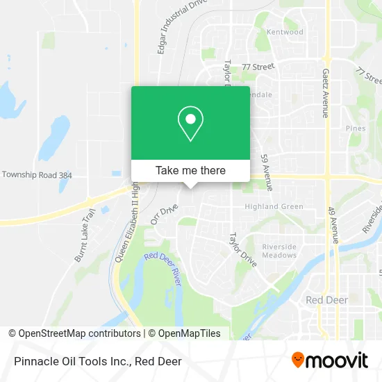 Pinnacle Oil Tools Inc. map