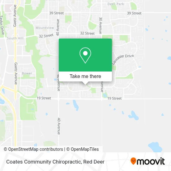 Coates Community Chiropractic map