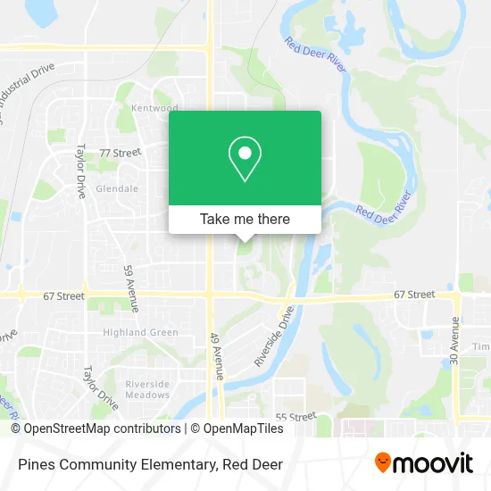 Pines Community Elementary map