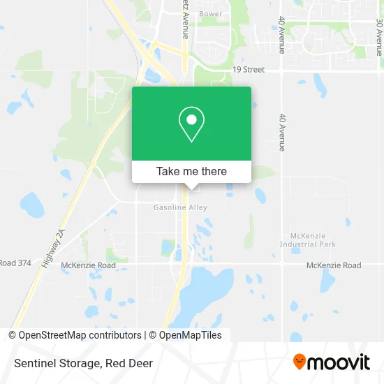 Sentinel Storage map