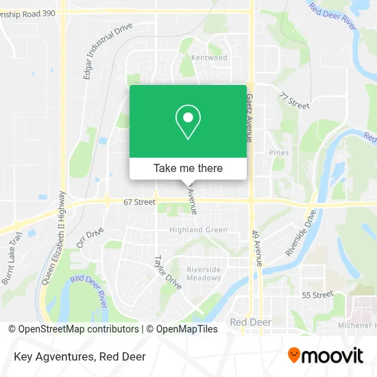 Key Agventures map