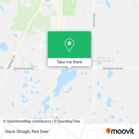 Slack Slough map