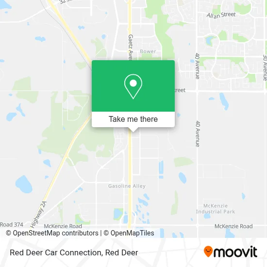 Red Deer Car Connection map