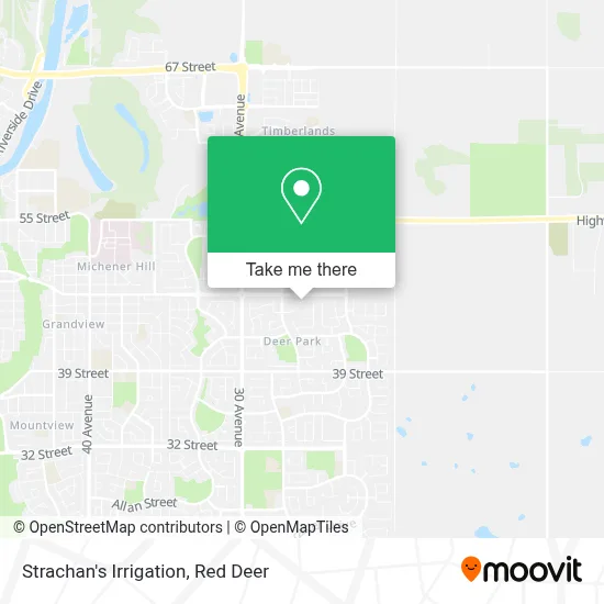 Strachan's Irrigation map
