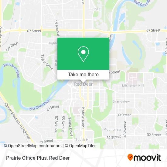 Prairie Office Plus map