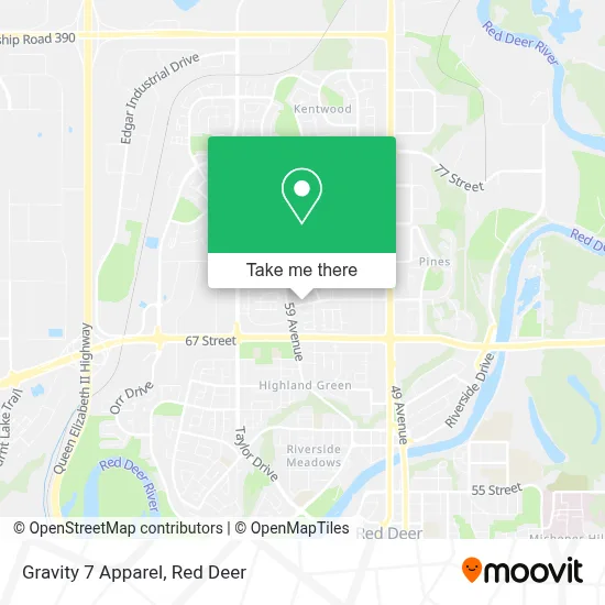 Gravity 7 Apparel map