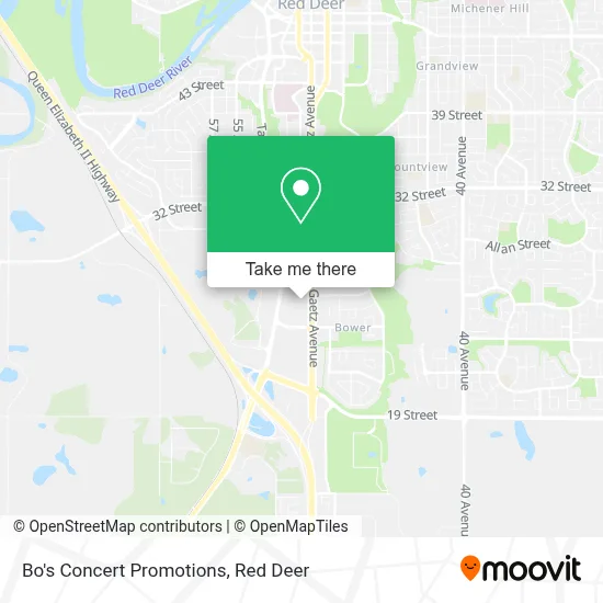 Bo's Concert Promotions map
