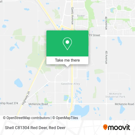 Shell C81304 Red Deer map