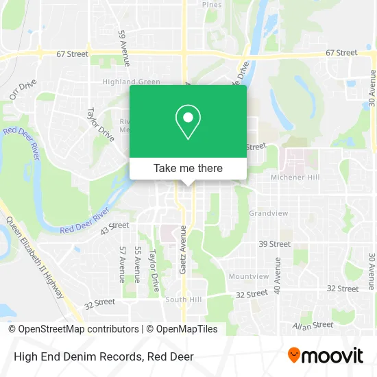 High End Denim Records map