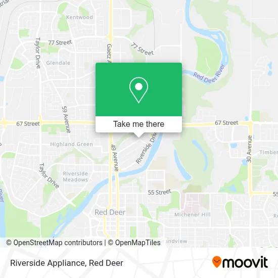 Riverside Appliance map