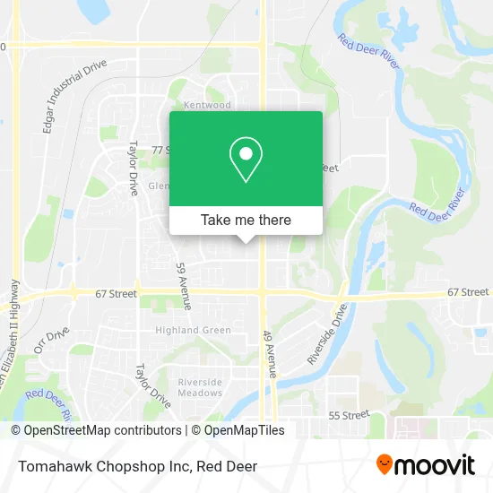 Tomahawk Chopshop Inc map