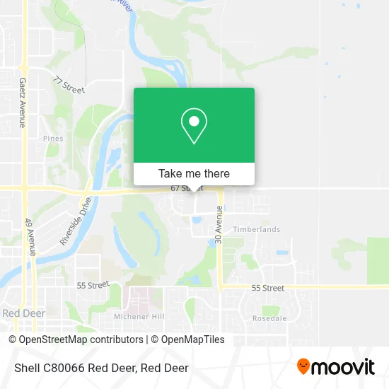 Shell C80066 Red Deer map