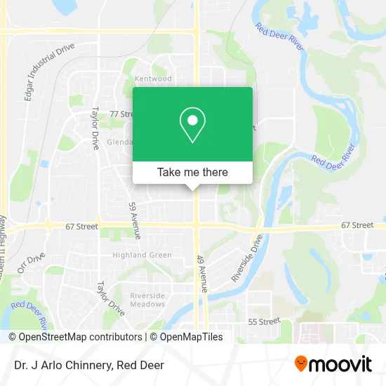 Dr. J Arlo Chinnery map