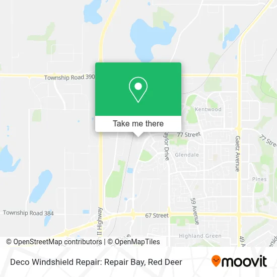 Deco Windshield Repair: Repair Bay map