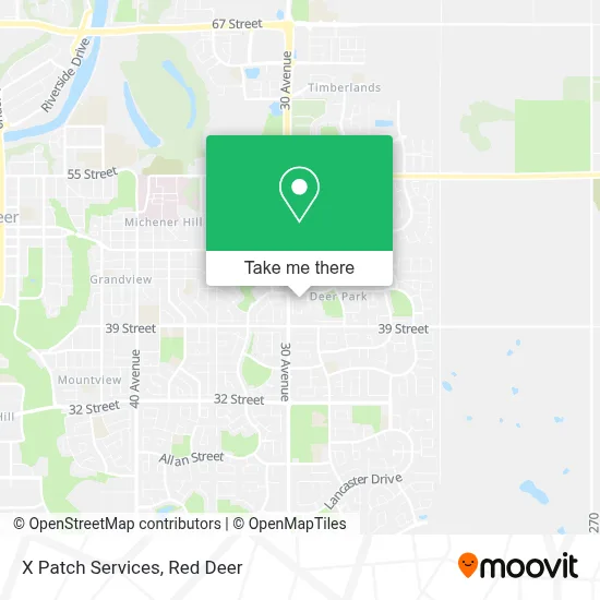 X Patch Services map