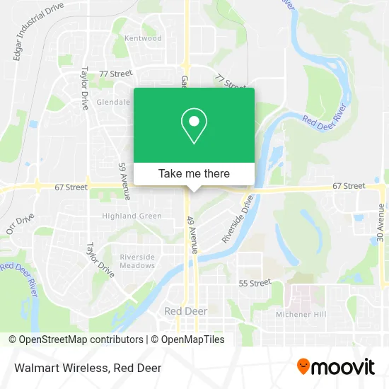 Walmart Wireless map
