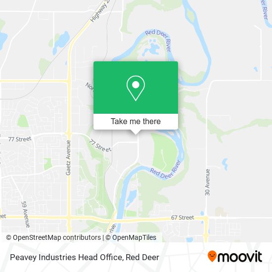 Peavey Industries Head Office map