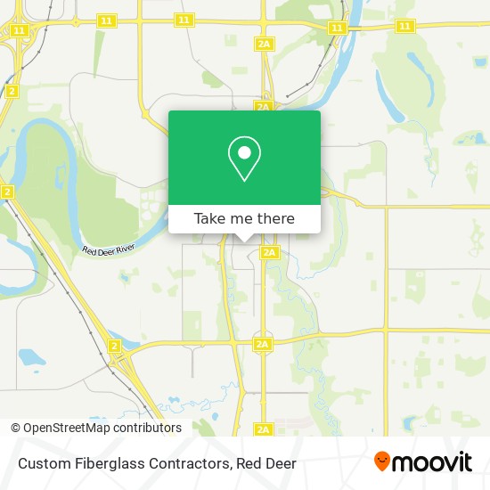 Custom Fiberglass Contractors map