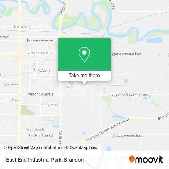 East End Industrial Park map