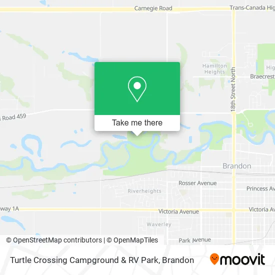 Turtle Crossing Campground & RV Park map