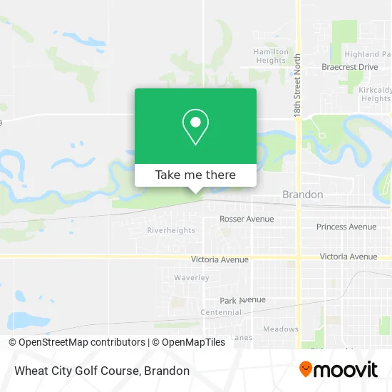 Wheat City Golf Course map