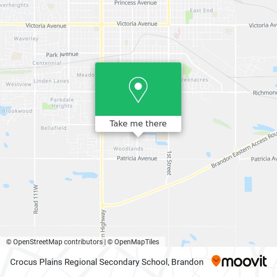 Crocus Plains Regional Secondary School map