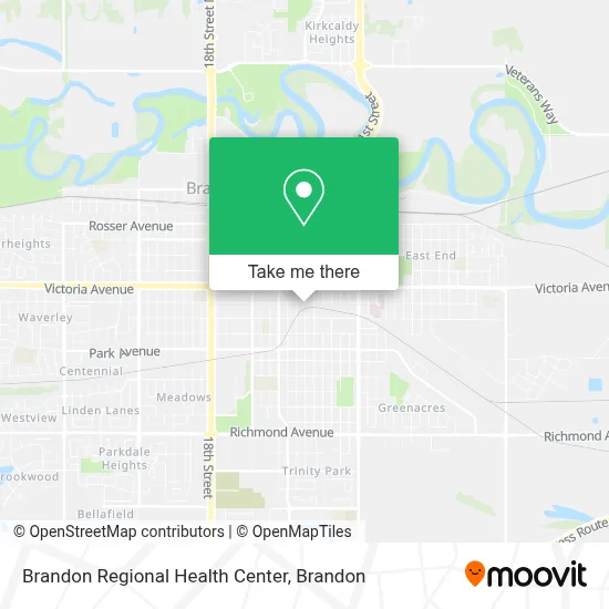 Brandon Regional Health Center map