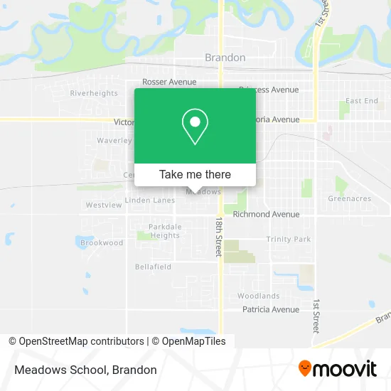 Meadows School map