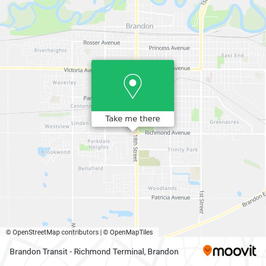 Brandon Transit - Richmond Terminal map