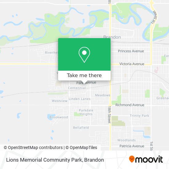 Lions Memorial Community Park map