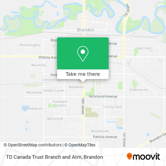 TD Canada Trust Branch and Atm map