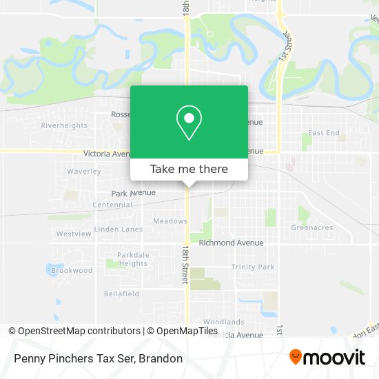 Penny Pinchers Tax Ser map