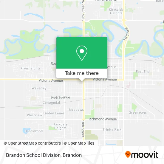 Brandon School Division map