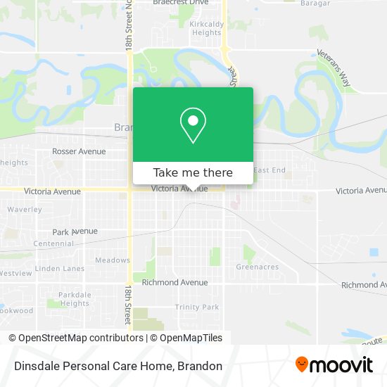 Dinsdale Personal Care Home map