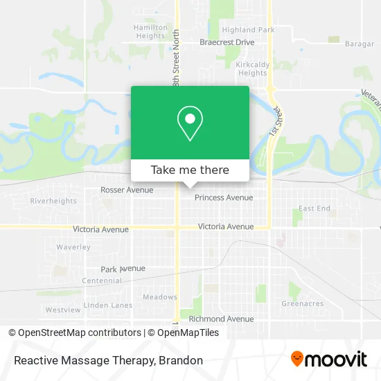 Reactive Massage Therapy map