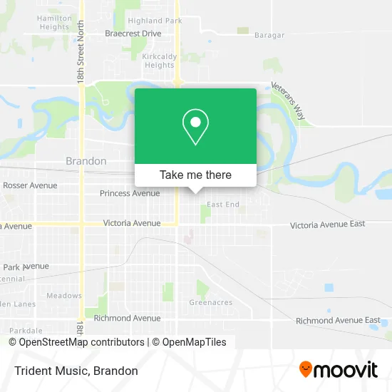 Trident Music map