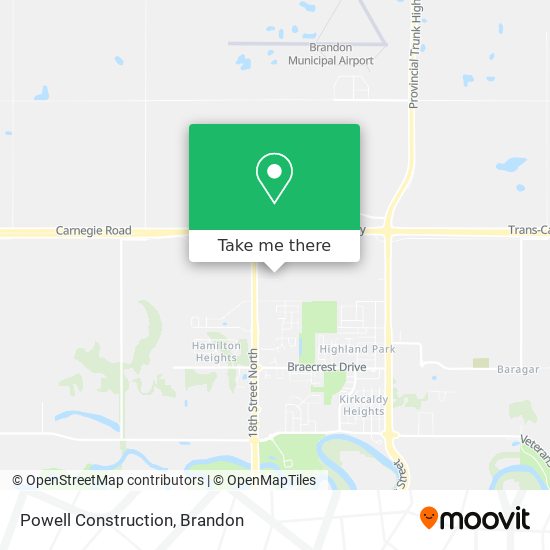 Powell Construction map