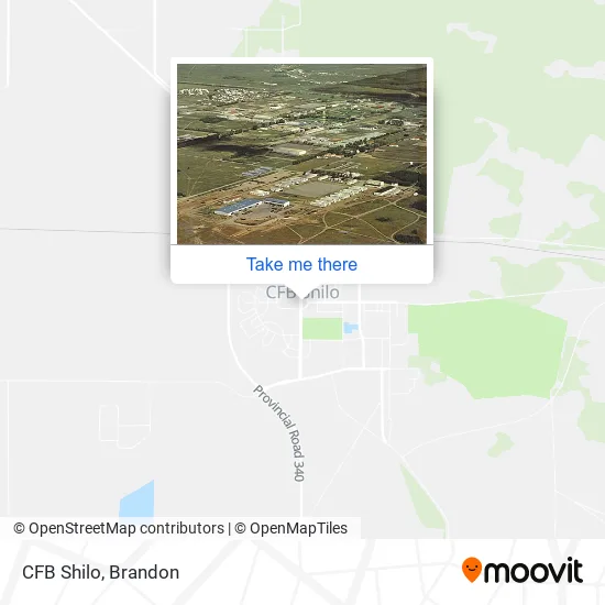 CFB Shilo map