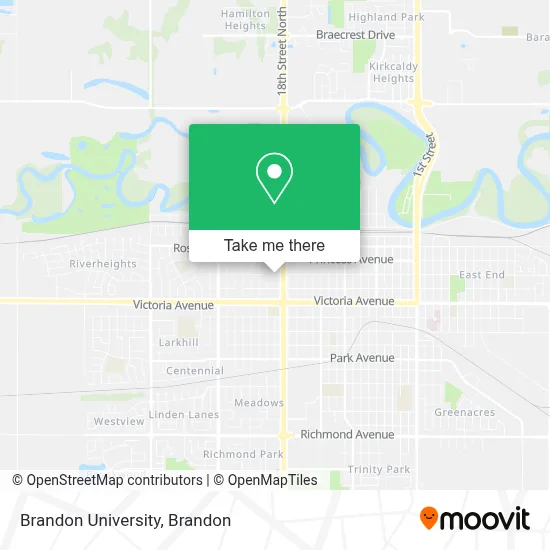 Brandon University map
