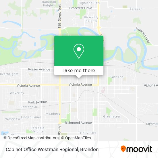 Cabinet Office Westman Regional map