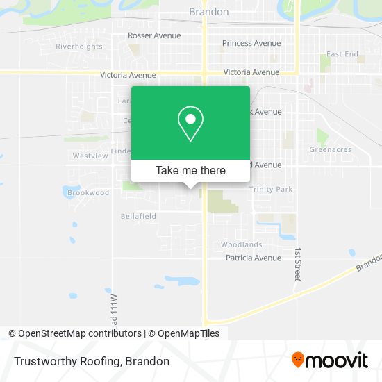 Trustworthy Roofing map