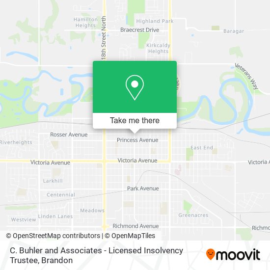 C. Buhler and Associates - Licensed Insolvency Trustee map