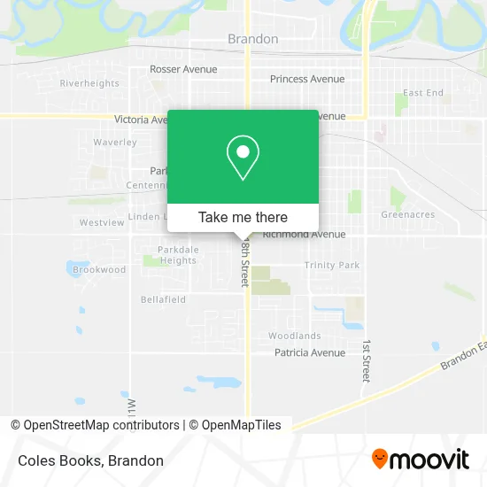 Coles Books map