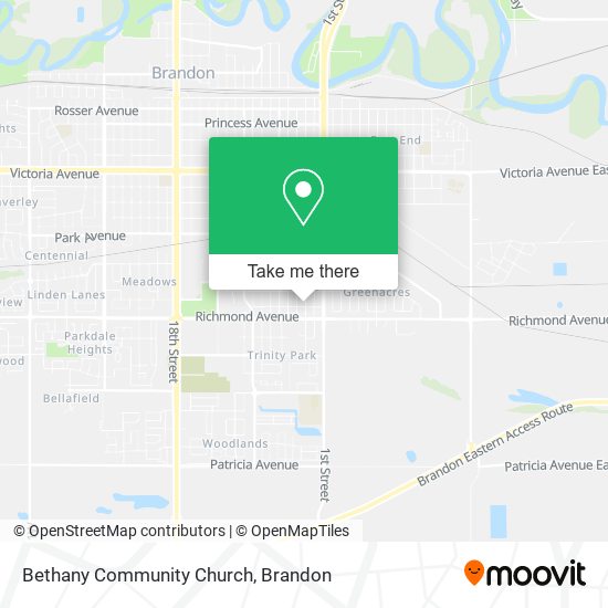 Bethany Community Church map